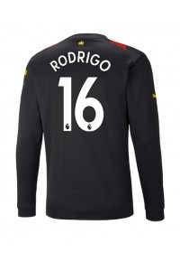 Manchester City Rodri Hernandez #16 Fotballdrakt Borte Klær 2022-23 Lange ermer